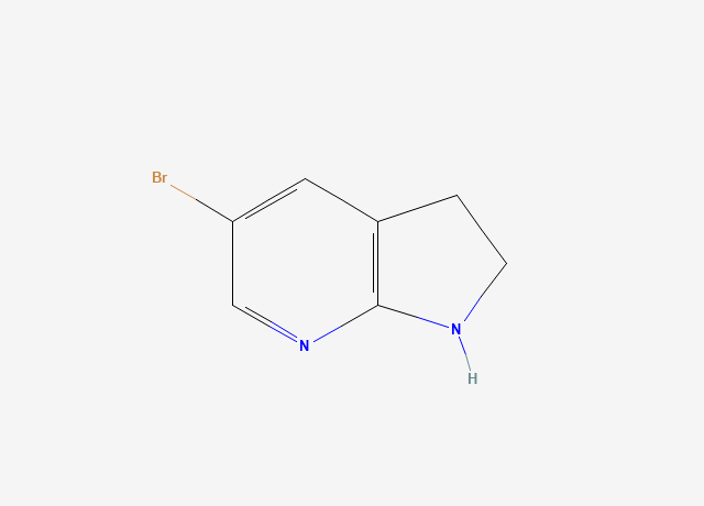 5-Bromo-2,3-dihydro-7-azaindole structure