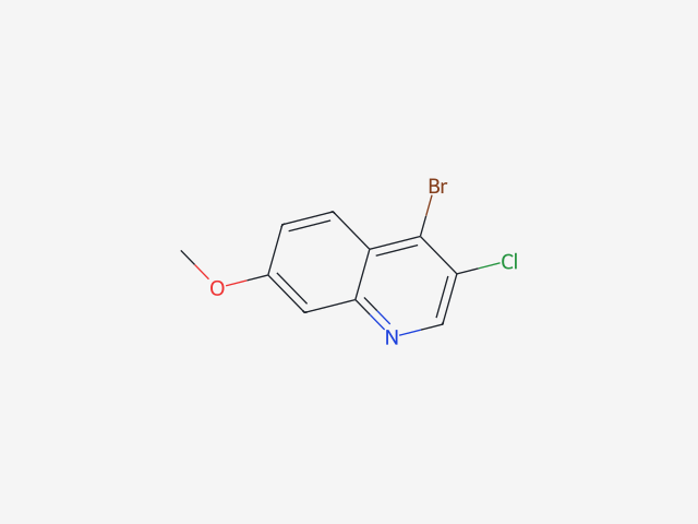 4-Bromo-3-chloro-7-methoxyquinoline structure