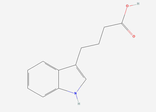 4-(3-Indole)-butyric acid structure
