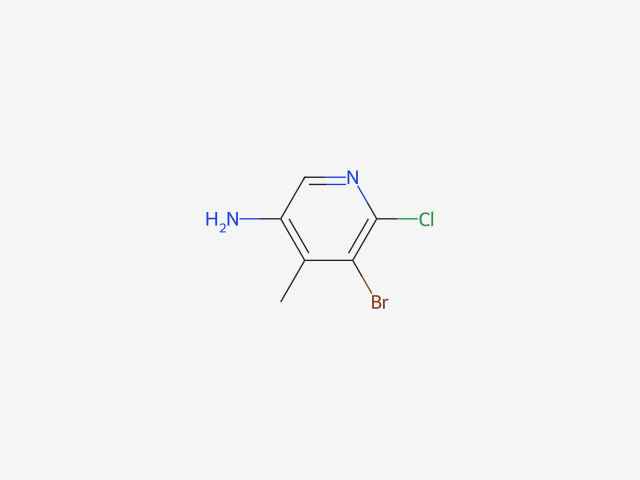 5-Bromo-6-chloro-4-methyl-pyridin-3-ylamine structure