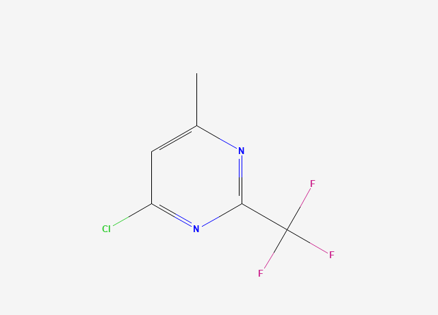 4-CHLORO-6-METHYL-2-TRIFLUOROMETHYLPYRIMIDINE structure