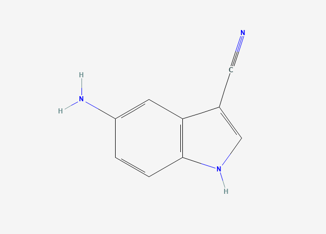 5-Amino-3-cyanoindole structure