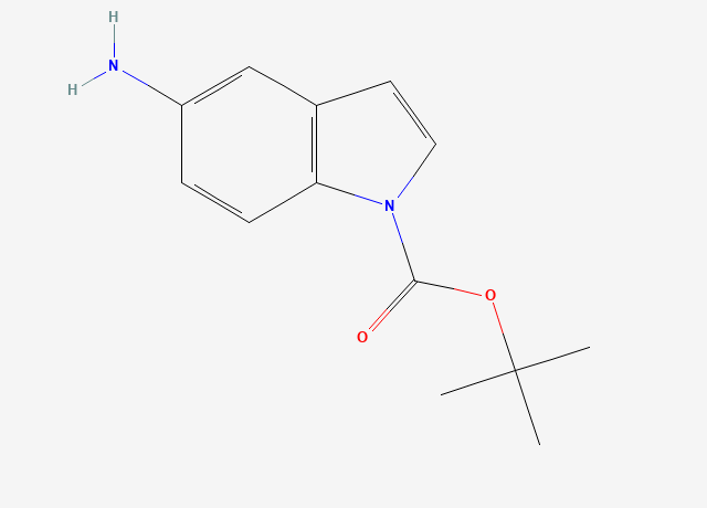 1-Boc-5-aminoindole structure