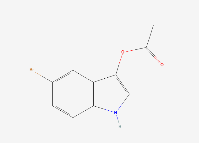 3-Acetoxy-5-bromoindole structure