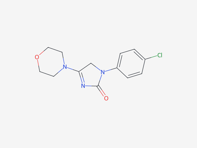 1-(4-氯苯基)-4-(吗啉-4-基)-5H-咪唑-2-酮 结构式