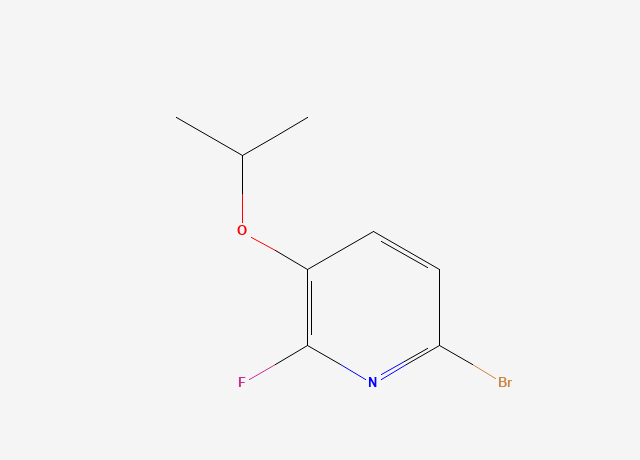 6-Bromo-2-fluoro-3-propan-2-yloxypyridine structure