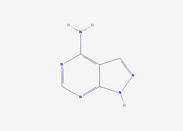 4-氨基吡唑并[3,4-d]嘧啶 结构式