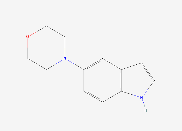 4-(1H-Indol-5-yl)-morpholine structure