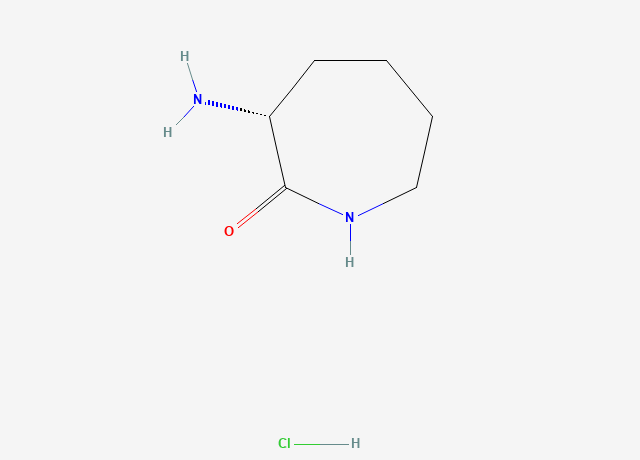 (R)-3-Aminoazepan-2-one hydrochloride structure