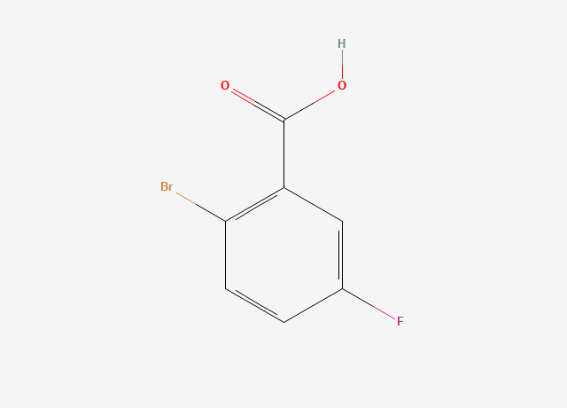 2-溴-5-氟苯甲酸 结构式