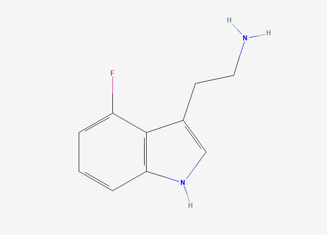3-(2-Aminoethyl)-4-fluoroindole structure