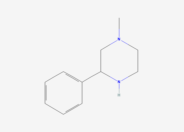 1-Methyl-3-phenylpiperazine structure
