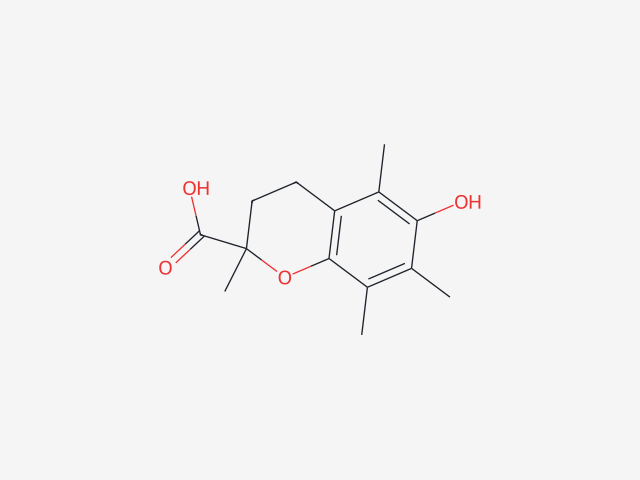 Trolox;3,4-dihydro-6-hydroxy-2,5,7,8-tetramethyl-2h-1-benzopyran-2-carboxylic acid structure