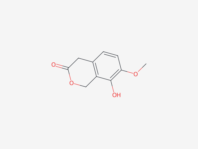 8-hydroxy-7-methoxyisochroman-3-one structure