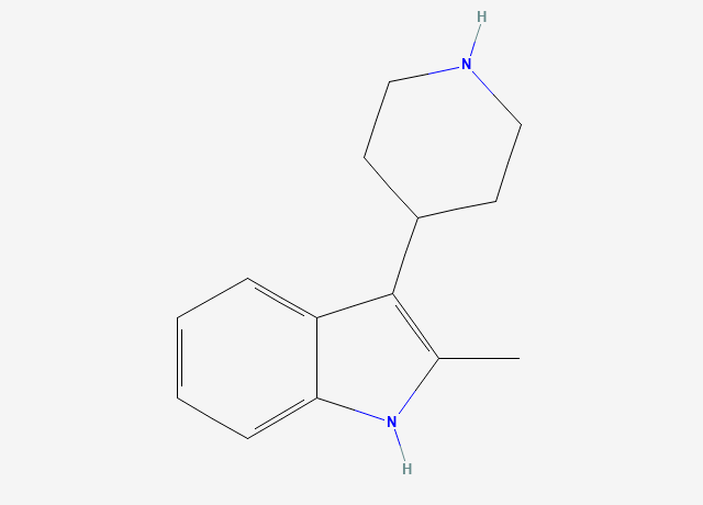 4-(2-Methyl-3-indolyl)-piperidine structure