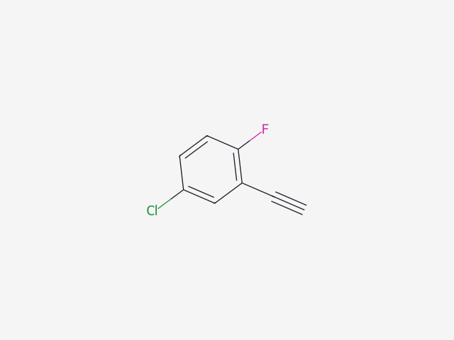 5-氯-2-氟苯乙炔 结构式