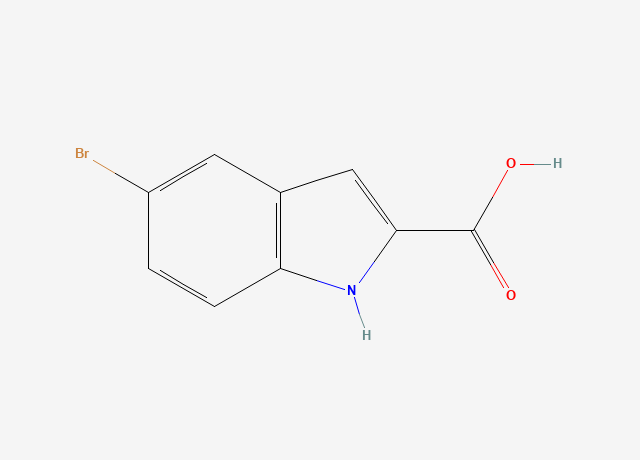 5-Bromo-1H-indole-2-carboxylic acid structure