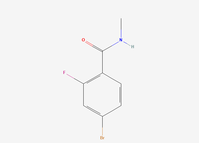 4-Bromo-2-fluoro-N-methylbenzamide structure