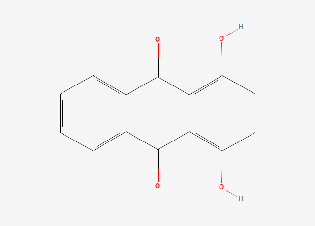 1,4-Dihydroxyanthraquinone structure