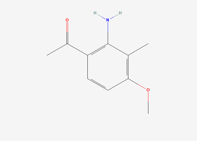 1-(2-Amino-4-methoxy-3-methylphenyl)-ethanone structure