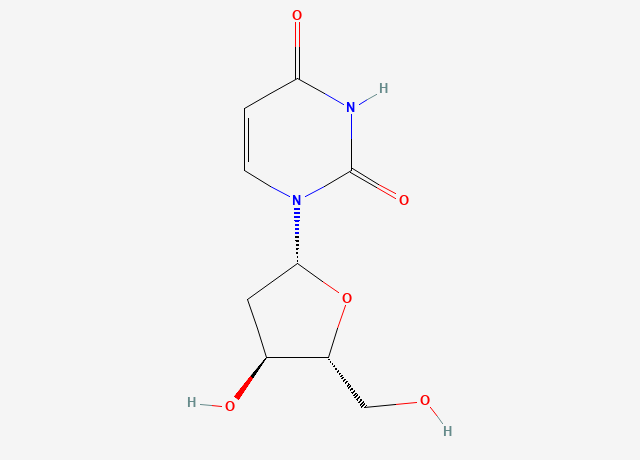 2'-Deoxyuridine structure