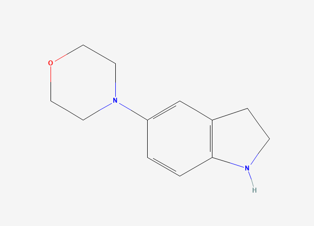4-(Indolin-5-yl)-morpholine structure